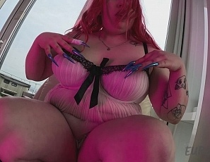 022525_bbw_fetish_model_pastel_bat_masturbating_in_her_pussy_anal_and_nipple_clamps