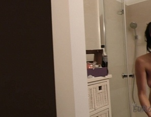 063020_hot_big_boob_model_paula_tries_a_big_glass_dildo_in_her_pussy_and_showering_behind_the_scenes