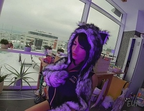 072225_queen_touches_and_rubs_her_body_while_looking_at_herself_in_a_mirror_on_a_snowy_day